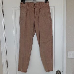 Dockers Vintage Style Tan Acid Wash Pleated Trouser